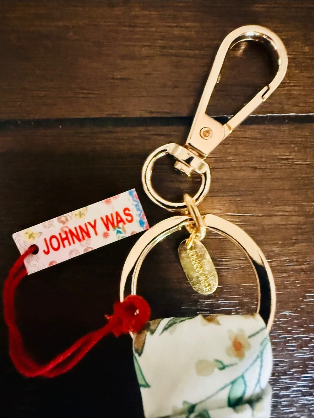 Johnny Was 100% Silk Zoila Twilly / Bag Charm / Key Chain / Scarf